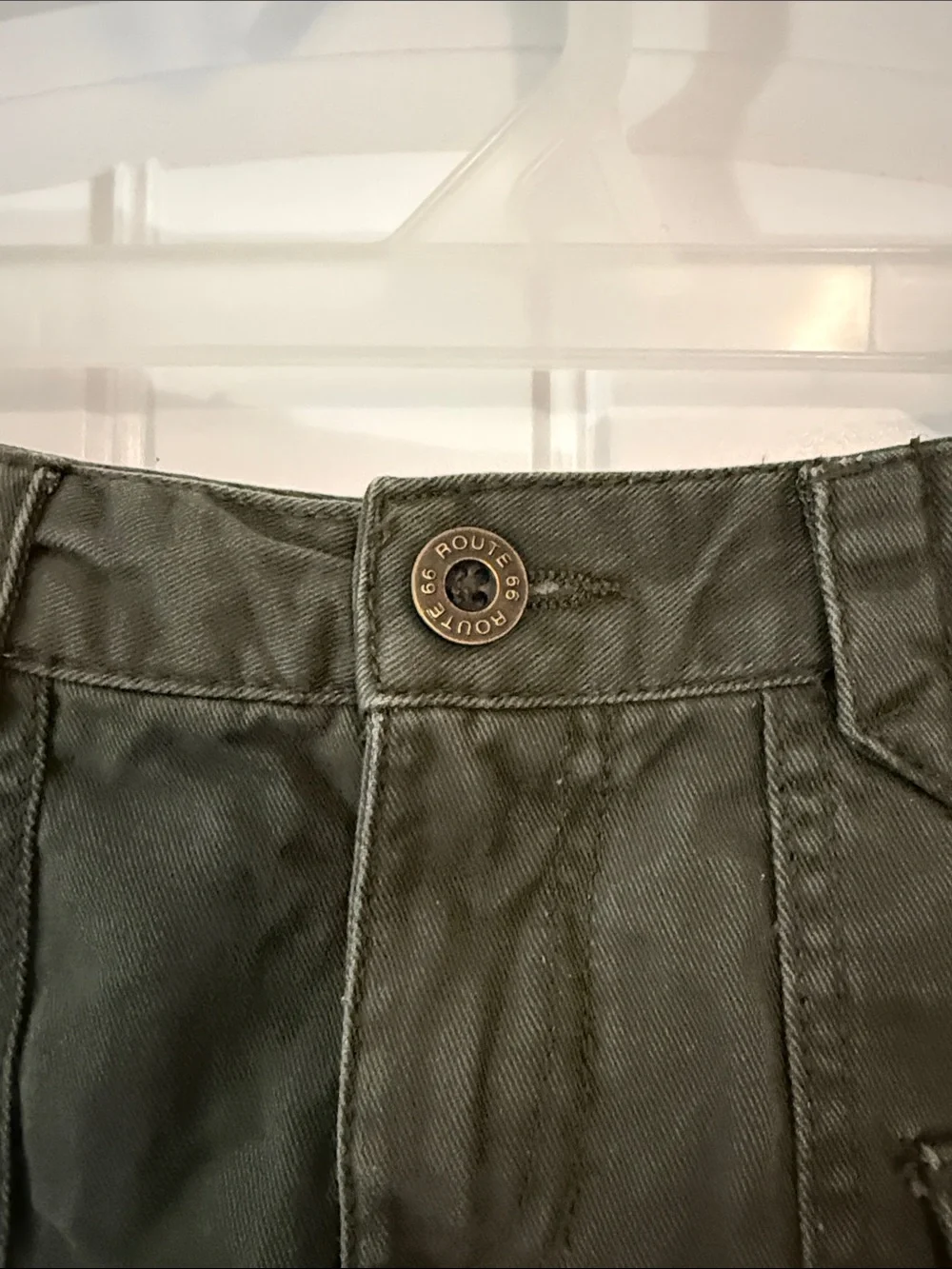 Gently worn Girls Olive Green Ruffle Hem Skirt